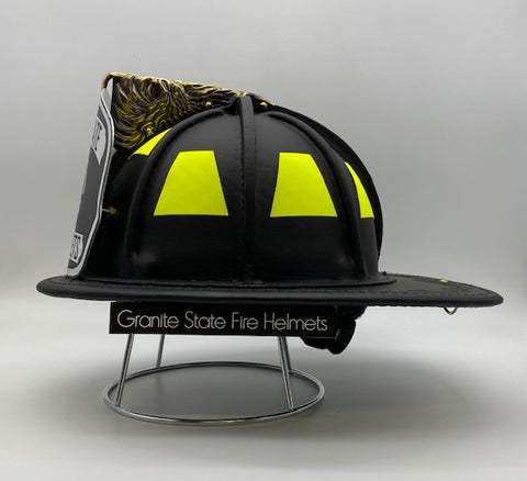 TL-2 NFPA Traditional Leather Flat Black Helmet