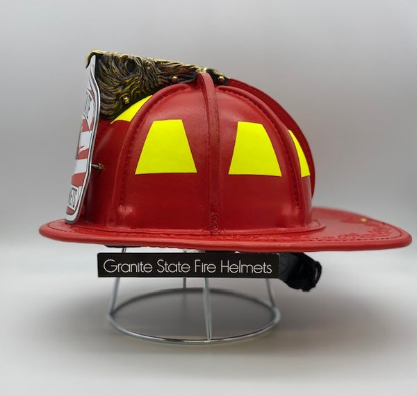TL-2 NFPA Traditional Leather Red Helmet - Main Image