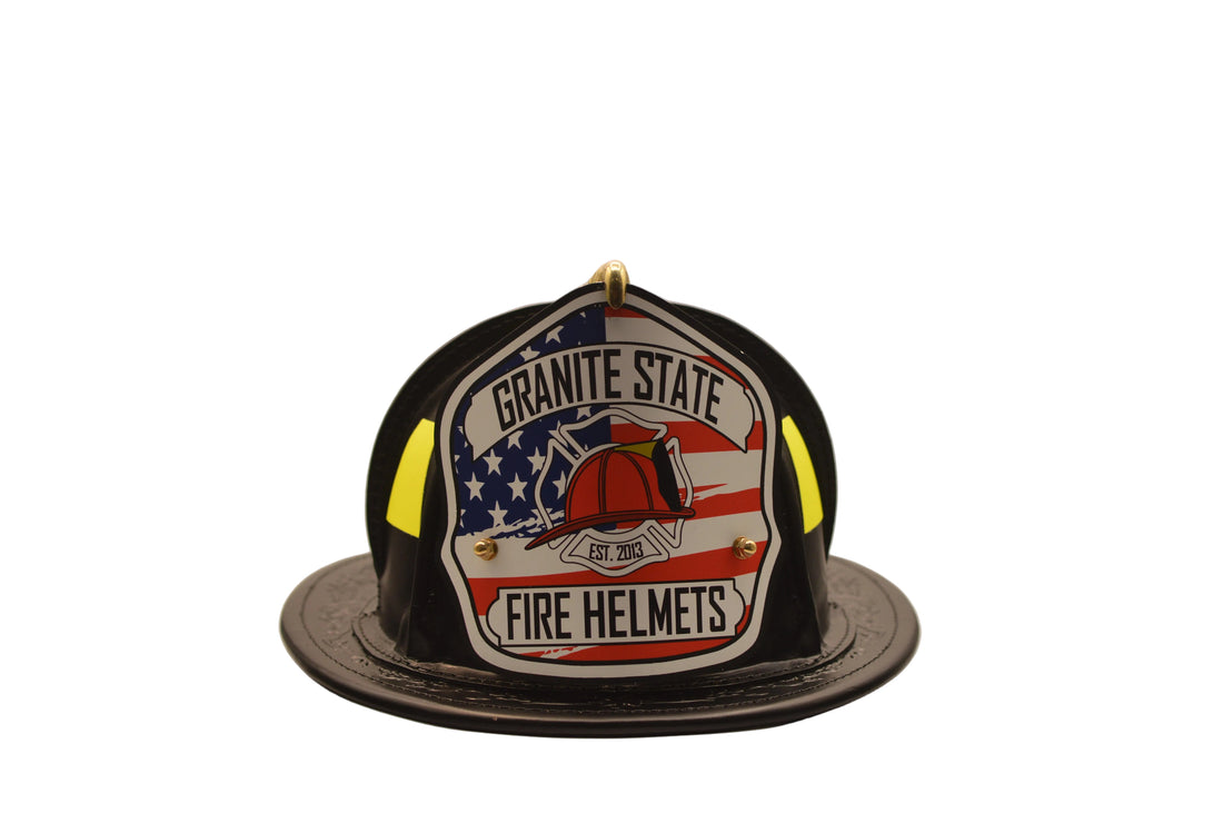 Phenix TL-2 black leather fire helmet in stock from Townsend
