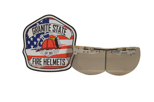 Bourke Flip Down Eye Shields (smoked - with black hardware, non-NFPA Customer to install)